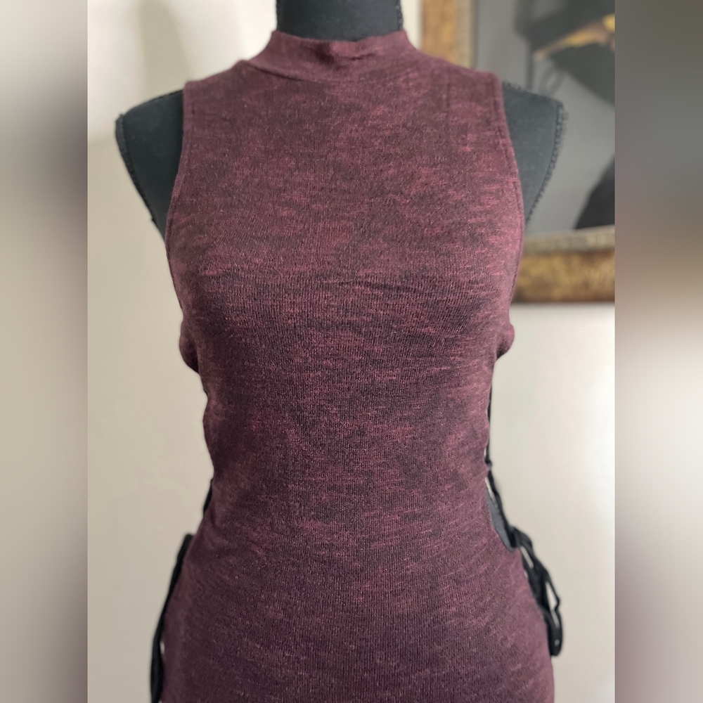 Burgundy long dress